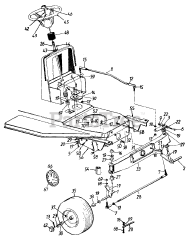 Yard Machines 13A747GF062 - Yard Machines Lawn Tractor (1997) (Lowes)