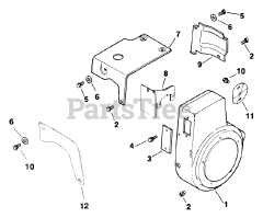 Kohler M8-301501 - Kohler Magnum Engine, Basic Version, 8hp, 6kW Baffles &amp; Shroud 2-2-502 TP-2201-C