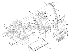 Gravely 950005 (200) - Gravely Skidster with Trencher Valve, 20hp Honda (SN: 000101 - 000499)