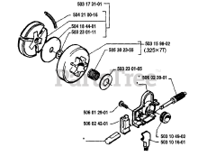 Husqvarna 40 - Husqvarna Chainsaw (1986-01) Clutch Assembly