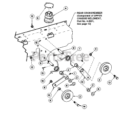 Snapper EZF 6100M (84737) - Snapper 61" Mower Deck Assembly Traction Drive Idler Assembly