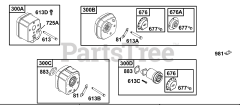 Briggs & Stratton 133232-1126-E1 - Briggs & Stratton Horizontal Engine Muffler Group