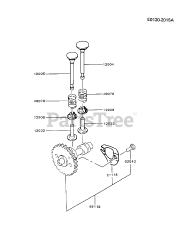 Kawasaki FA130D-AS18 - Kawasaki Engine VALVE/CAMSHAFT