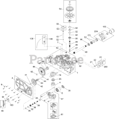 Toro 74661 (ZS 5000) - Toro 50" TimeCutter Zero-Turn Mower (SN: 400000000 - 400899999) Right Hand Hydro Transaxle Assembly No. 119-3351