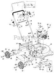 White Outdoor 118-072R190 - White Outdoor Lawn Boss 20" Walk-Behind Mower (1988) Rotary Mower