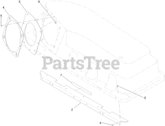 Toro 79396 - Toro 60" Bagger Kit for TimeCutter MX 6050 Mower (SN: 400000000 - 999999999) Bagger Top Assembly No. 131-8654