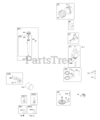 Briggs & Stratton 311777-0143-E2 - Briggs & Stratton Vertical Engine Crankshaft, Piston, Camshaft, Oil