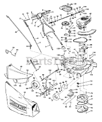 Lawn-Boy 1920 - Lawn-Boy Snow Thrower (SN: 400000001 - 499999999) (1964) Model 8222 Grasscatcher Automower Parts List