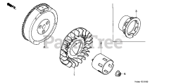 Honda HS828 K1 TAS/C (SZAK) - Honda 28" Snow Blower, Made in Japan (SN: SZAK-2120001 - SZAK-9999999) FLYWHEEL