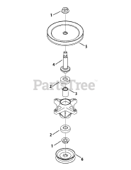 Cub Cadet 126 (19A-126-100) - Cub Cadet 42" Two Stage Snow Thrower Attachment (2009 & After) Spindle Assembly