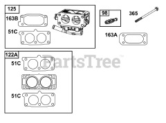 Briggs & Stratton 61H277-0108-E1 - Briggs & Stratton Horizontal Engine