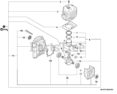 Echo PB-751 H - Echo Backpack Blower (SN: 06001001 - 06999999) Engine, Short Block -- SB1070