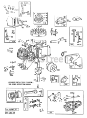Briggs & Stratton 114708-0155-01 - Briggs & Stratton Vertical Engine Cyl,Oil Fill,Piston,Mufflers