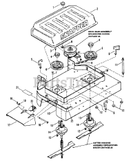 Snapper PMA 7362 (80367) - Snapper 36" Pro Mower Deck Assembly