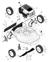 Scotts 20415x8C - Scotts 20" Walk-Behind Mower (2000) Mower Housing Assembly