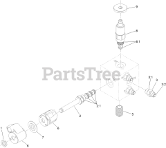 Toro 39514 - Toro 24" Stand-On Aerator (SN: 415300000 - 416399999) Manifold Assembly No. 126-9321