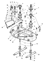 Simplicity 1692966 - Simplicity Regent 38" Lawn Tractor, Indianapolis Colts, 14hp 38" Mower Deck - Housing, Arbors &amp; Blades
