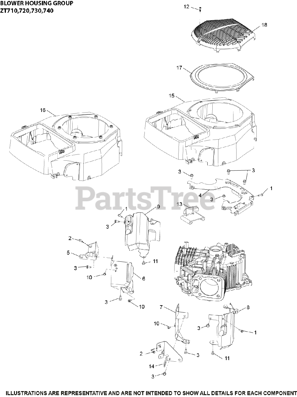 Kohler ZT7203016 Kohler Confidant Engine, Basic Version, 21hp, 725cc