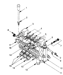 Cub Cadet 457 (590-457-000) - Cub Cadet Backhoe att Console Valve 457 Backhoe