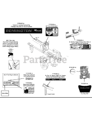 Remington 24BF50MX783 - Remington Log Splitter (2014) Label Map 24BF50MX783