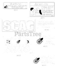 Scag GC-STWC-CS61 - Scag Grass Catcher (SN: B9200001 - B9299999) Decals