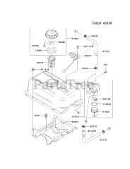 Kawasaki FE290D-BS22 - Kawasaki Engine FUEL-TANK/FUEL-VALVE