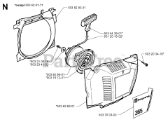 Husqvarna 365 - Husqvarna Chainsaw (SN: 19991400001 - 19994699999)