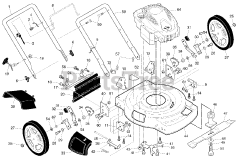 Poulan Pro PR 625Y22SHPX (961220025-00) - Poulan Pro Walk-Behind Mower (2009-11) Frame
