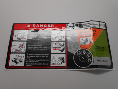 RedMax 532402587 Fender Warning Decal, English