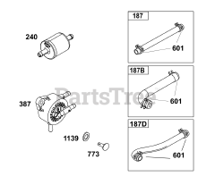 Briggs & Stratton 33S877-0037-G1 - Briggs & Stratton Vertical Engine Fuel Supply Group