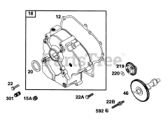 Briggs & Stratton 221432-0194-01 - Briggs & Stratton Horizontal Engine