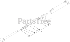Toro 22974 (TRX-26) - Toro Trencher (SN: 310000301 - 310999999) (2010) Hydraulic Cylinder Assembly No. 112-2602