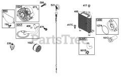 Briggs & Stratton 613477-0278-J1 - Briggs & Stratton Horizontal Engine Lubrication Group