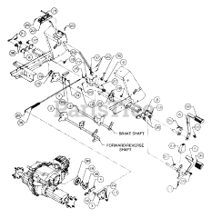 Cub Cadet 2135 (13A-214F100) - Cub Cadet Garden Tractor (SN: 326006 & Above) Brake And Control Pedals Serial Number 359,000 And Below