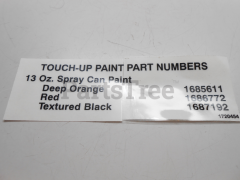 Simplicity 1717431 Touch Up Paint Decal - image 2