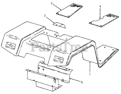 Cub Cadet 1204 (147-610-100) - Cub Cadet Garden Tractor (SN: 756300 - 799999) Fenders