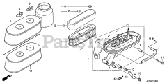 Honda GXV160 UH2 A14/A (GJABH) - Honda Engine, Made in China (SN: GJABH-2003436 - GJABH-9999999) AIR CLEANER