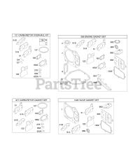 Briggs & Stratton 12S512-0118-E1 - Briggs & Stratton Vertical Engine Kits/Gasket Sets