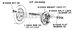 Snapper 1650 A (80524) - Snapper Garden Tractor, 16hp Rear Wheel Weights