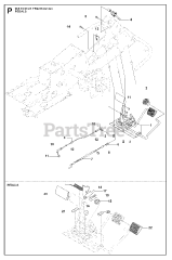 Jonsered FR 2216 A2 4X4 (965190701) - Jonsered Rear-Engine Riding Mower (2008-01) PEDALS