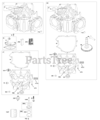 Briggs & Stratton 405777-0141-E1 - Briggs & Stratton Vertical Engine Cylinder, Engine Sump