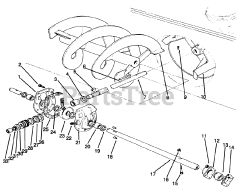 Toro 79361 - Toro 44" Two-Stage Snow Thrower for 300 Series Tractors (SN: 049000001 - 049999999) (1994)