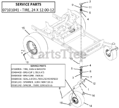 Gravely 992327 (Pro-Turn 272) - Gravely Pro-Turn 72" Zero-Turn Mower, Kawasaki FX (SN: 040000 & Above)