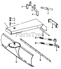 Cub Cadet Accessory - Cub Cadet 42" Back Blade 42" Backfill Blade, Hitch &amp; Main Frame