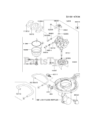 Kawasaki FJ180V-BS39 - Kawasaki Engine CARBURETOR
