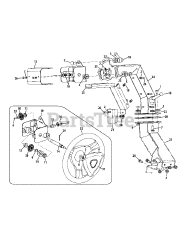 Cub Cadet S7237-KW (53CI8DU8050) - Cub Cadet 72" Tank S Zero-Turn Mower, 37hp Kawasaki Steering Column