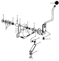 Cub Cadet 805 (136-192-100) - Cub Cadet Lawn Tractor Transmission Controls