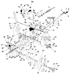 Cub Cadet 364 (190-364-100) - Cub Cadet 45" Snow Thrower Attachment