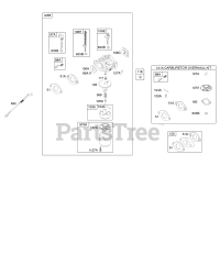 Briggs & Stratton 21C114-0370-E1 - Briggs & Stratton Horizontal Engine Carburetor, Kit - Carburetor Overhaul