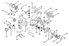 Gravely 987068 - Gravely Lawn Tractor, 18hp Kohler, With Hydraulic Lift (SN: 000101 & Above) NUMBER TWELVE - TRANSMISSION CASE ASSY - 066, 067, 068, 069 - G SERIES